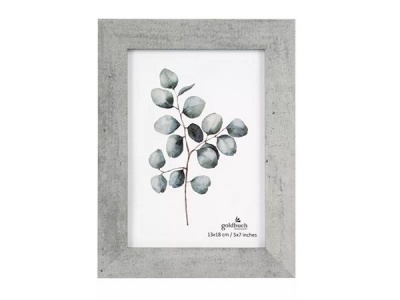 Képkeret, fa, 13x18 cm, "Goldbuch Beton", beton