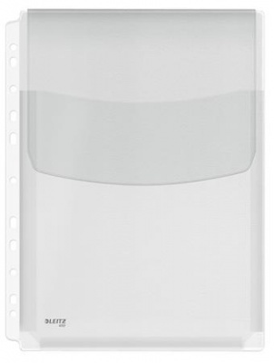 Genotherm, lefűzhető, A4, 170 mikron, narancsos felület, 20 mm, behajtható fül, LEITZ "Jumbo"