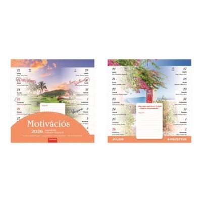 Naptár, fali, mágneses, kétheti, TOPTIMER, "Motivációs"