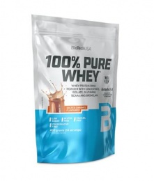 Tejsavó fehérjepor, 400g, BIOTECH USA "100% Pure Whey", sós karamell