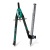 Körző készlet, precíziós, 3 darabos, STAEDTLER "Norix® 555", zöld